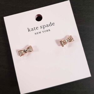Kate Spade Rose Gold Bow Stud Earrings
